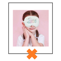 Slaapmasker Love mint